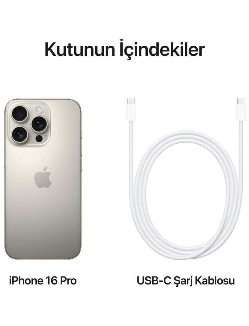 iPhone 16 Pro 256GB Natürel Titanyum iPhone 16 Pro 256GB Natürel Titanyum