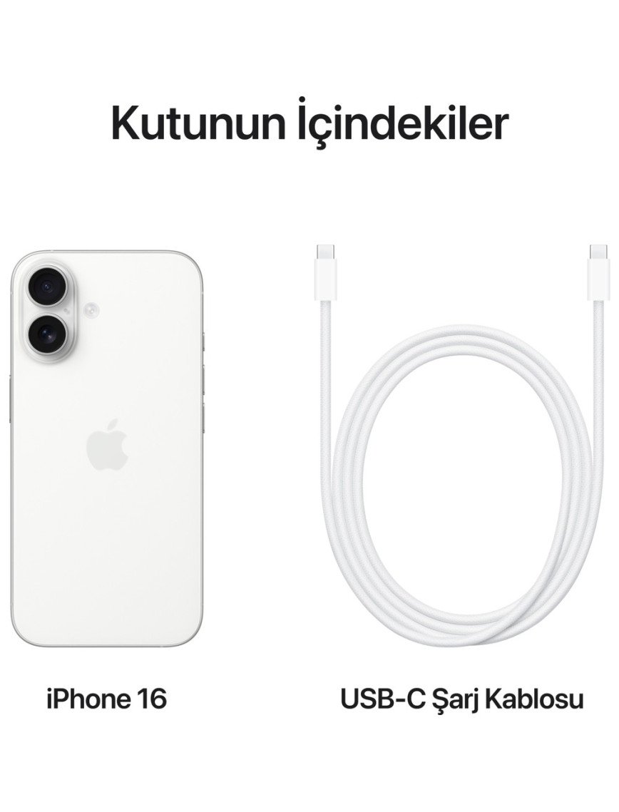 iPhone 16 128GB Beyaz iPhone 16 128GB Beyaz