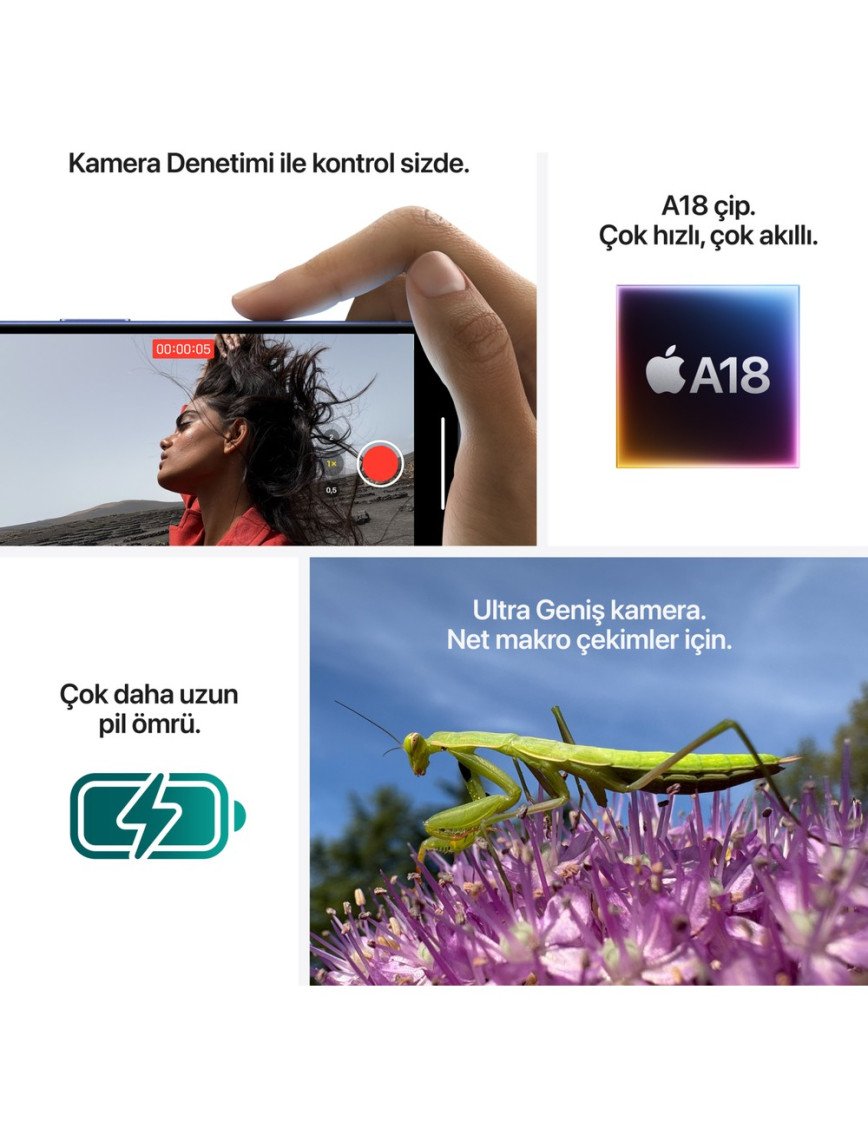 iPhone 16 512GB Deniz Mavisi iPhone 16 512GB Deniz Mavisi