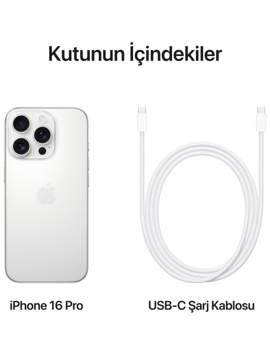 iPhone 16 Pro 512GB Beyaz iPhone 16 Pro 512GB Beyaz