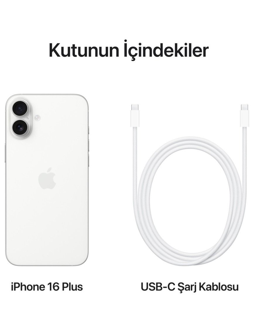 iPhone 16 Plus 256GB Beyaz iPhone 16 Plus 256GB Beyaz