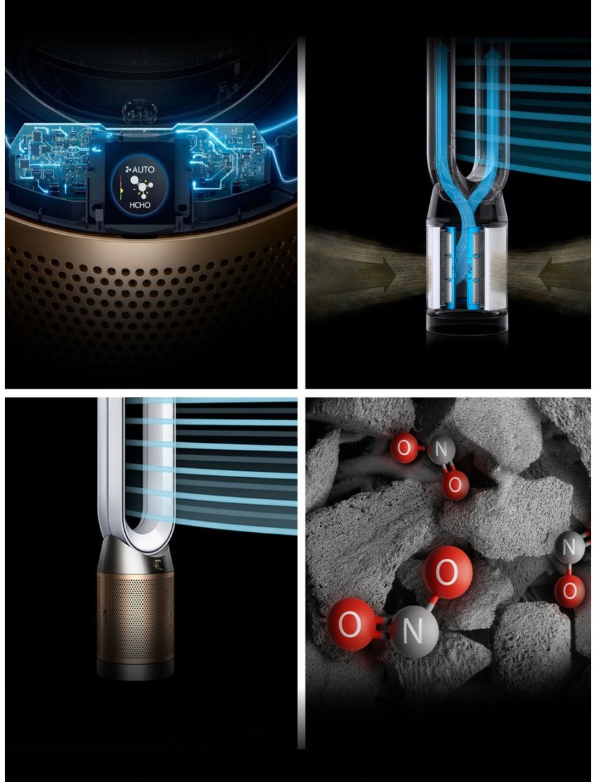 Dyson Purifier Cool™ Pc2 De-Nox Hava Temizleyici (Beyaz/altın) Dyson Purifier Cool™ Pc2 De-Nox Hava Temizleyici (Beyaz/altın)