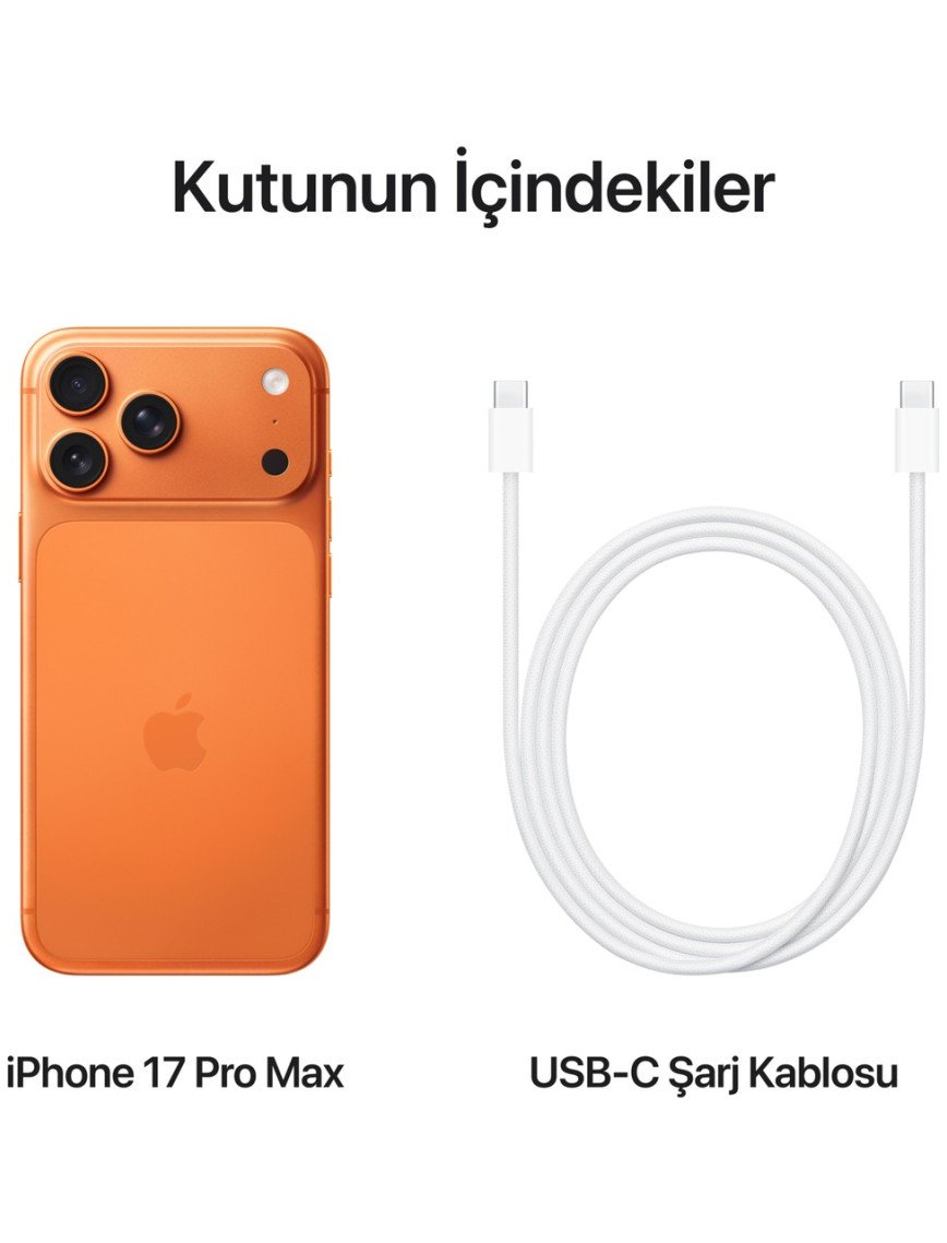 Apple iPhone 17 Pro Max 256 GB Kozmik Turuncu Apple iPhone 17 Pro Max 256 GB Kozmik Turuncu